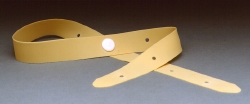 Latex Leg Strap Set with Buttons, Tan