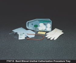 Bi-Level Tray with Coude Red Rubber Catheter 16 Fr