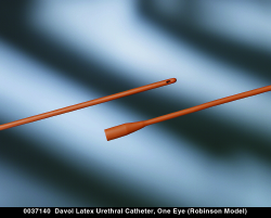 DAVOL Robinson One Eye Latex Urethral Catheter 24 Fr 16"