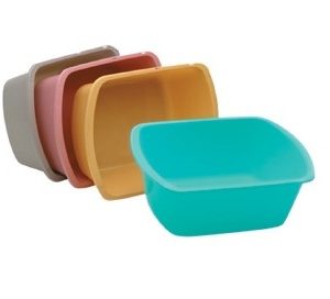 Wash Basin, Rectangular, 7 Quart, Gold