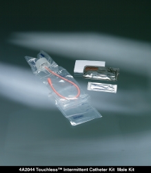TOUCHLESS Male Intermittent Catheter Kit 14 Fr 1100 mL