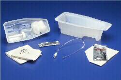 CURITY Vinyl Open Urethral Catheter Tray 14 Fr