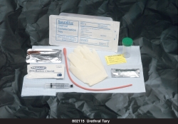 BARDIA Red Rubber Urethral Catheter Tray 15 Fr