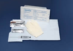 BARDIA Foley Insertion Tray with 10 cc Syringe and BZK Swabs