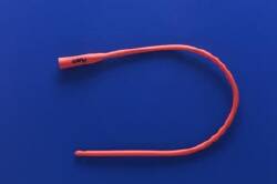 All Purpose Red Rubber Robinson/Nelaton Catheter 8 Fr 16"