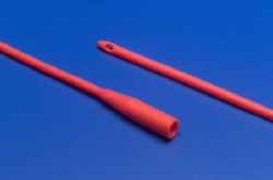 Dover Robinson Red Rubber Urethral Catheter 10 Fr 14"