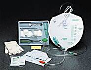 BARDEX 100% Silicone Drain Bag Foley Catheter Tray 18 Fr 5 cc