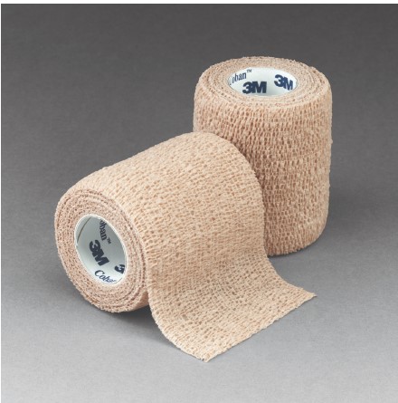 Coban Sterile Self-Adherent Wrap 4" x 5 yds., Tan