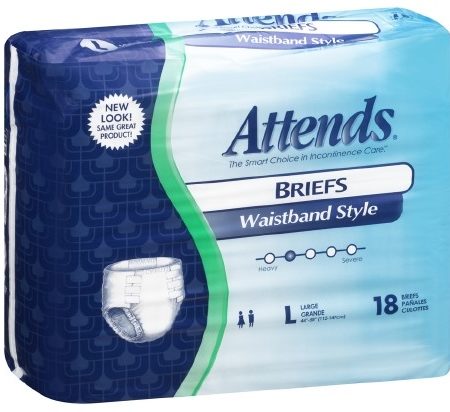 Attends Waistband Style Brief Large 44" - 58"