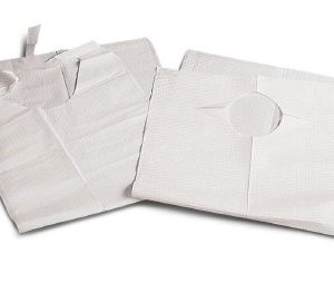 Disposable Plastic Bib with Bottom Packet 16" x 24"