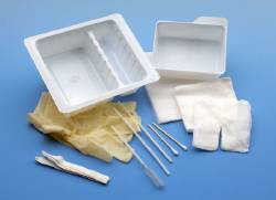 Baxter Tracheostomy Care Standard Kit with Coated Paper Lid