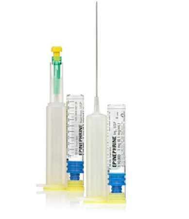 Epinephrine, Abjt 0.1mg/ml 10ml 20gx1.5" (10/pk) Hospra