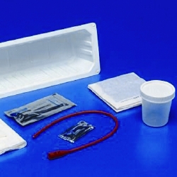 KENGUARD Dover Vinyl Open Urethral Catheter Tray 14 Fr