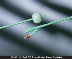 Silastic Standard 2-Way Foley Catheter 24 Fr 5 cc