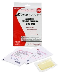 Elasto-Gel Plus Wound Dressing with Tape 2" x 3"