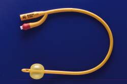 Gold 2-Way Silicone-Coated Foley Catheter 16 Fr 5 cc