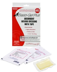 Elasto-Gel Wound Dressing with Tape 4" x 4"
