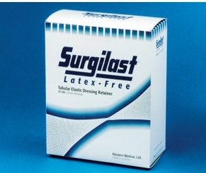 Surgilast Latex-Free Tubular Elastic Dressing Retainer, Size 4, 11" x 25 yds. (Large: Hand, Arm, Leg and Foot)