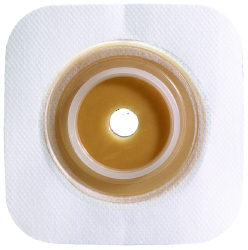Sur-fit Natura Stomahesive Flexible Pre-cut Wafer 4" x 4" Stoma 1"