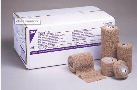 Coban Non-Sterile Self-Adherent Wrap 4" x 5 yds., Tan