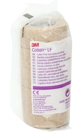 Coban Non-Sterile Self-Adherent Wrap 3" x 5 yds., Tan