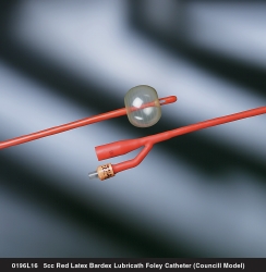 BARDEX LUBRICATH Council 2-Way Foley Catheter 20 Fr 5 cc