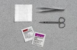 Curity Suture Removal Kit  with Littauer Scissors and Metal Forceps