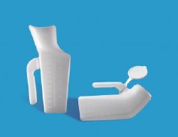 Male Urinal, 32 oz., Cap Helps Confine Odors
