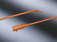 Coude Tiemann Two-Eye Latex Catheter 12 Fr 16"