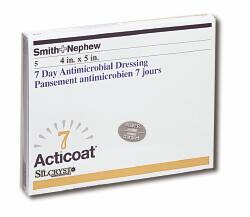 ACTICOAT Seven Day Antimicrobial Barrier Dressing 4" x 5"