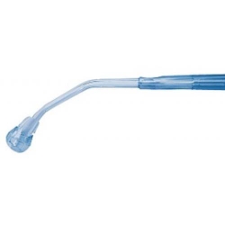 Medi-Vac Clear Yankauer Sterile Suction Handle with Control Vent and Bulbous Tip