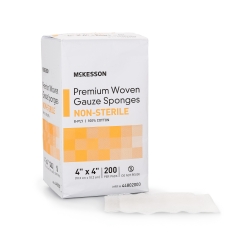 Sterilux Non-Sterile Premium Gauze Sponge 4" x 4", 8-Ply