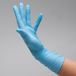 Flexam Powder-Free Nitrile Exam Glove, Large, 11-1/10" Long