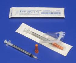 Monoject SoftPack Insulin Syringe 30G x 5/16", 3/10 mL (100 count)