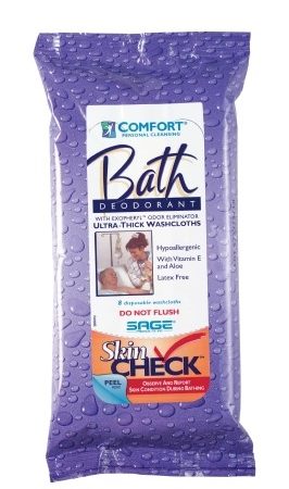 Deodorant Comfort Bath Cleansing Washcloths