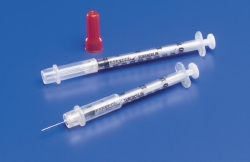 Monoject Insulin Safety Syringe 30G x 5/16", 1 mL (100 count)