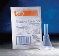 Freedom Clear Sport Sheath Self-Adhering Male External Catheter, 35 mm
