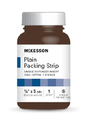 Sterile Plain Packing Strip 1/4" x 5 yds.  Replaces ZG25P