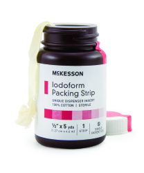Sterile Iodoform Packing Strip 1/2" x 5 yds.  Replaces ZG50I