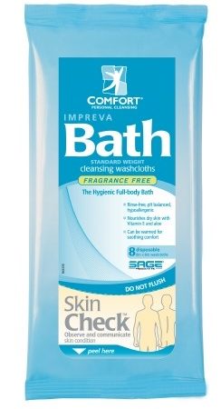 Bathing Wipe, Standard Weight, Fragrance Free.