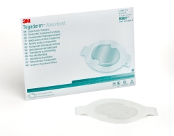 Tegaderm Clear Absorbent Acrylic Dressing 4-2/5" x 5" Oval