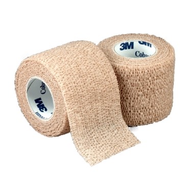 Coban Non-Sterile Self-Adherent Wrap 1" x 5 yds., Tan