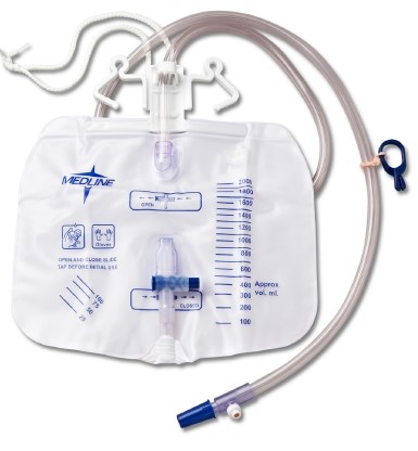 Urinary Drainage Bag with Anti-Reflux Tower 2,000 mL