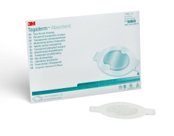 Tegaderm Clear Absorbent Acrylic Dressing 3" x 3-3/4" Oval