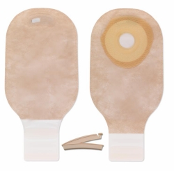 Premier 1-Piece Drainable Pouch Precut 1-3/16", Lock N Roll, Transparent
