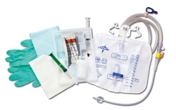 100% Silicone Closed System Foley Catheter Tray 18 Fr 10 cc