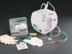 Complete Care Lubri-Sil I.C. Drainage Bag Silver-Coated Foley Catheter Tray 18 Fr 5 cc