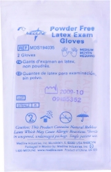 Medline Sterile Powder-Free Latex Exam Glove Large