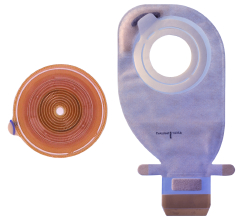 Assura AC Easiflex 2-Piece Drainable Pouch 3-1/2" without Filter, Opaque