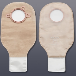 New Image 2-Piece Drainable Pouch 2-1/4", Clamp Closure, Ultra Clear